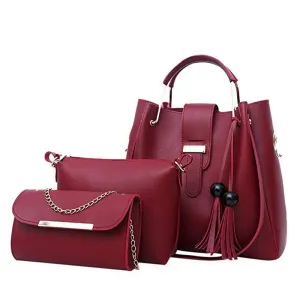 3 Pcs/Sets women leather handbags