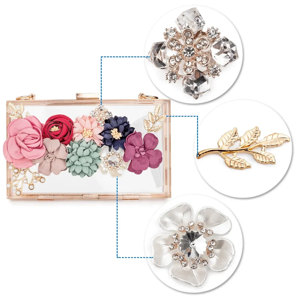 Acrylic Flower Clutch