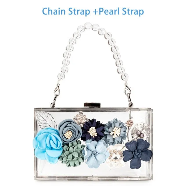 Acrylic Flower Clutch