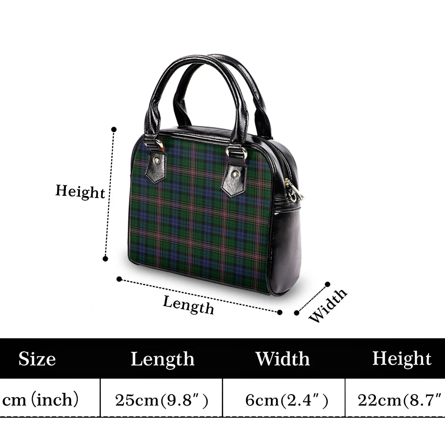 Allison Tartan Shoulder Handbags