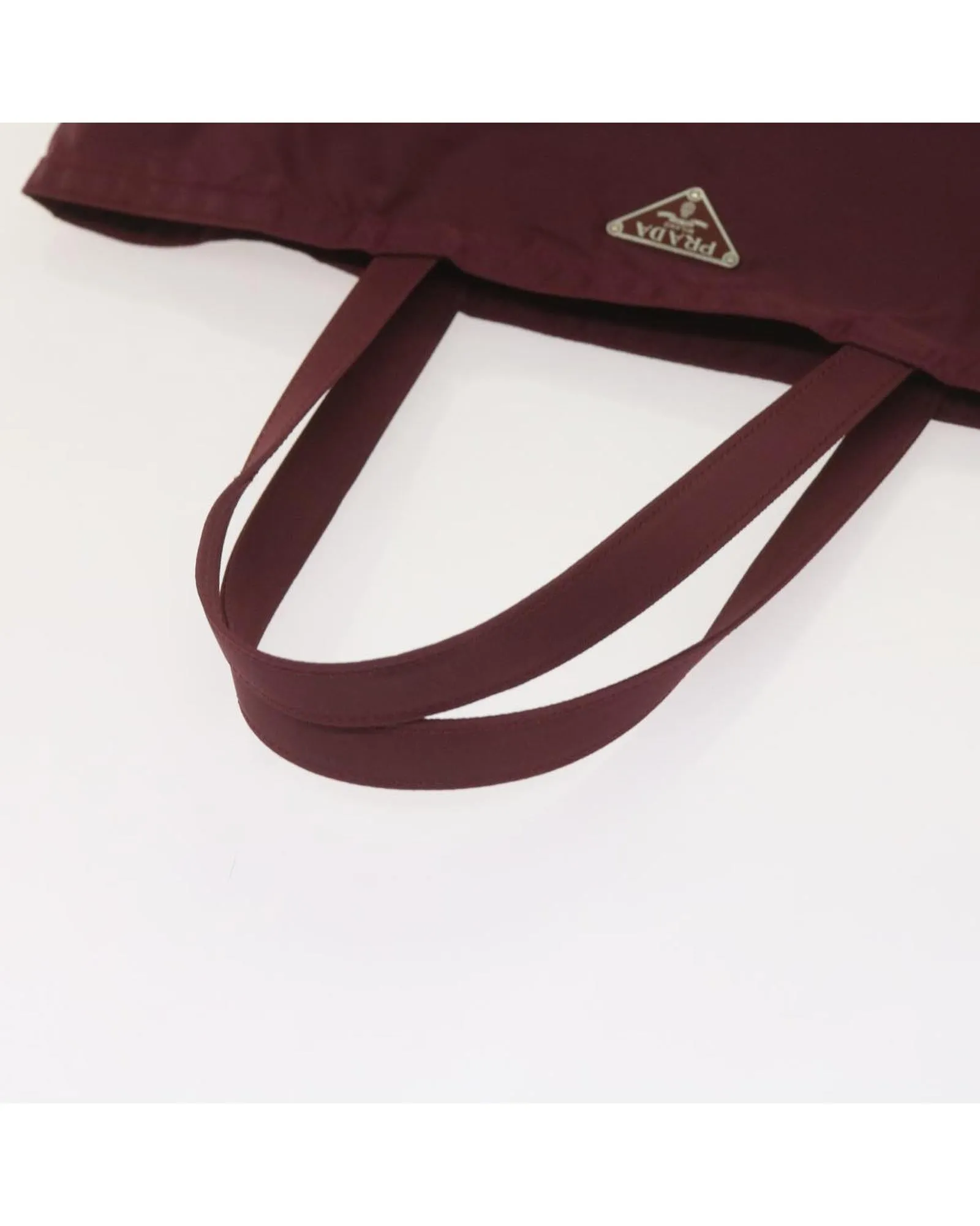 Authentic Nylon Prada Hand Bag in Wine Red and Purple