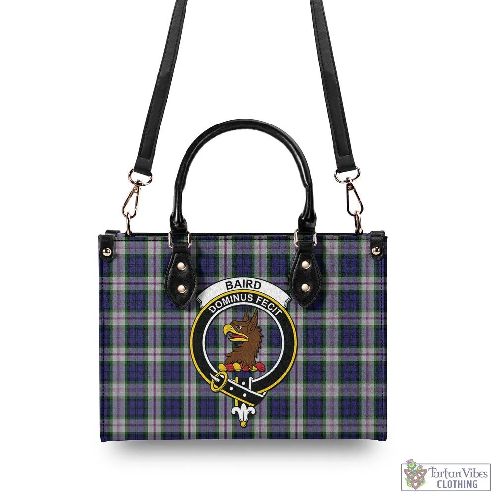 Baird Dress Tartan Luxury Leather Handbags with Family Crest