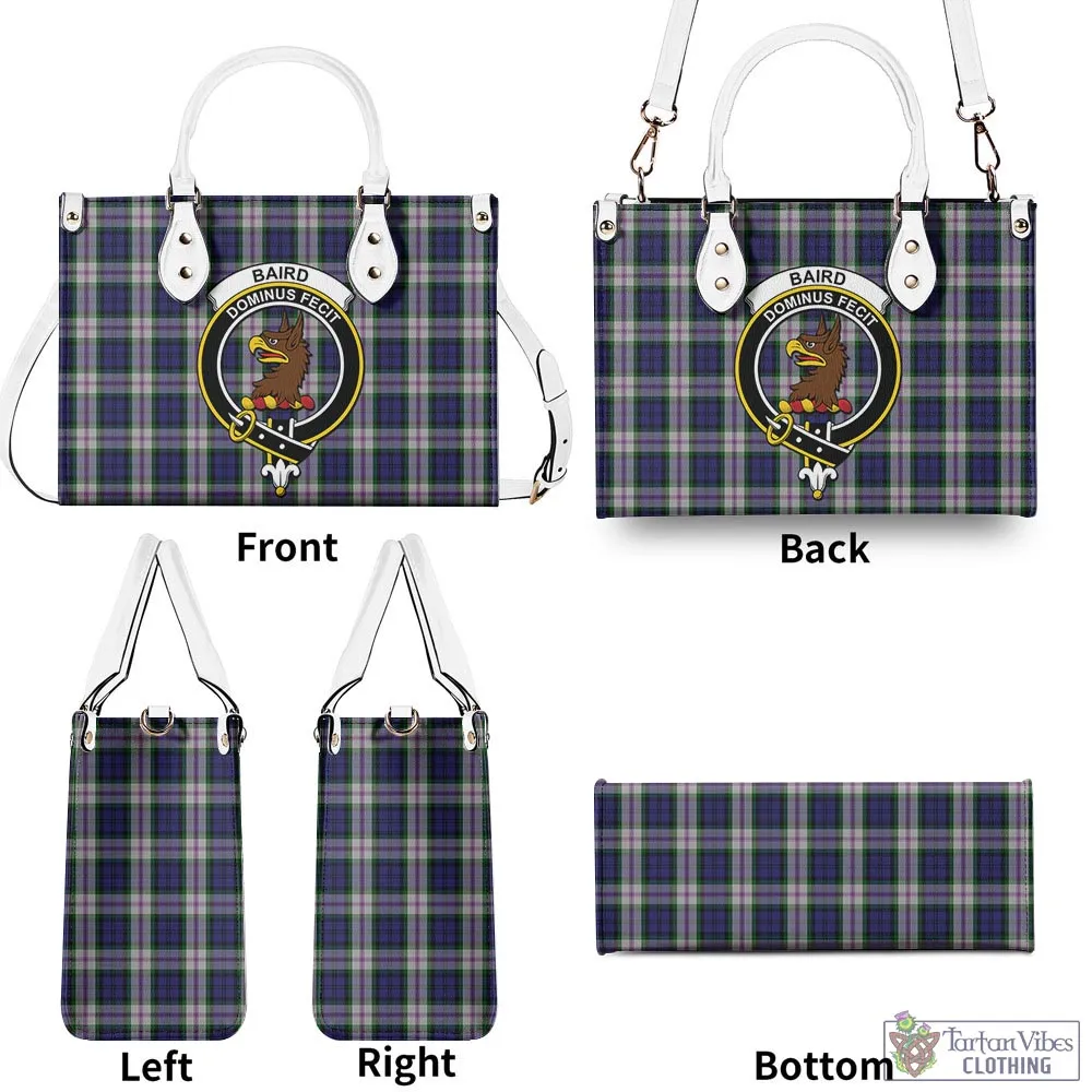 Baird Dress Tartan Luxury Leather Handbags with Family Crest