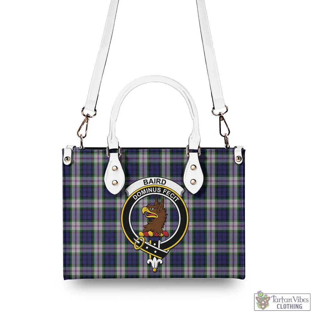 Baird Dress Tartan Luxury Leather Handbags with Family Crest