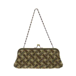 Beaded Woven Clutch