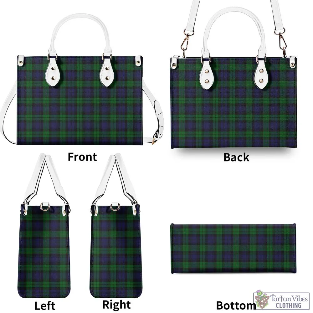 Black Watch Tartan Luxury Leather Handbags