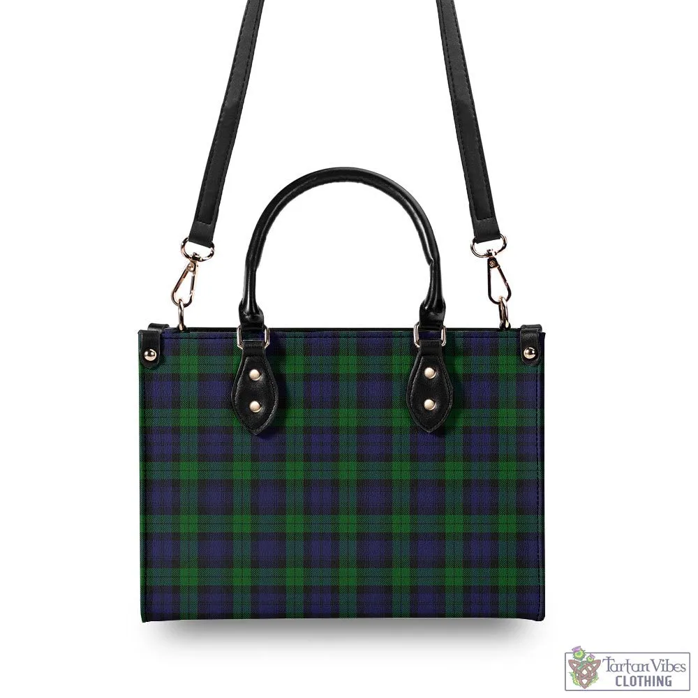 Black Watch Tartan Luxury Leather Handbags