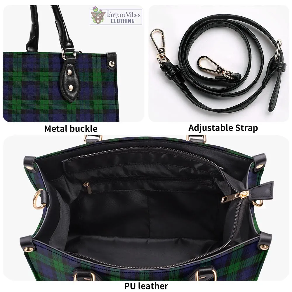 Black Watch Tartan Luxury Leather Handbags