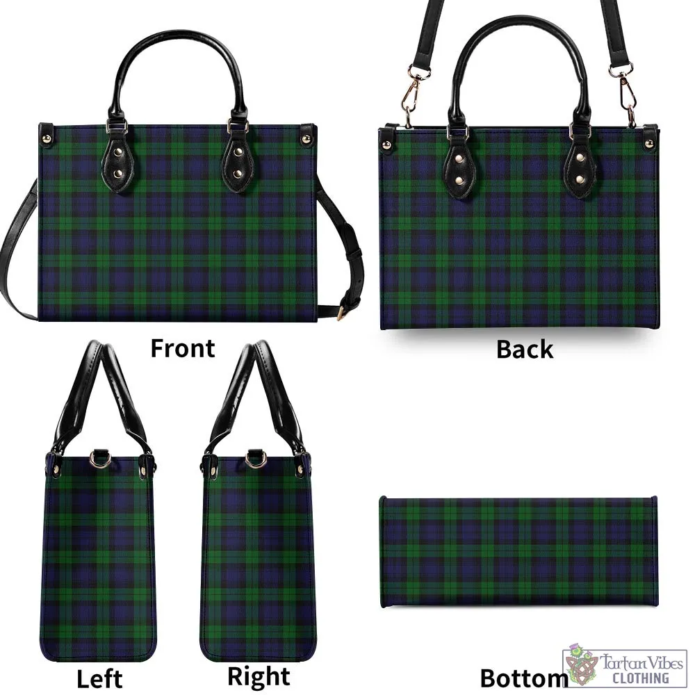 Black Watch Tartan Luxury Leather Handbags