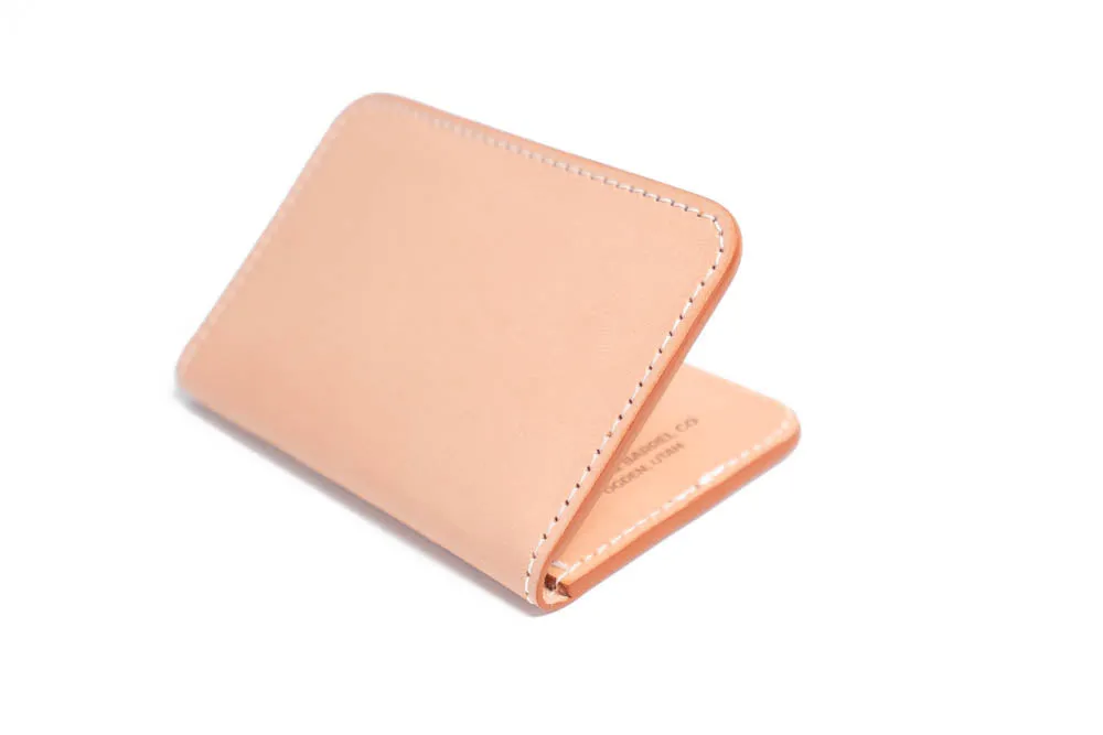 Blemished | No.52 | 'Natural Oak' Vertical Leather Wallet