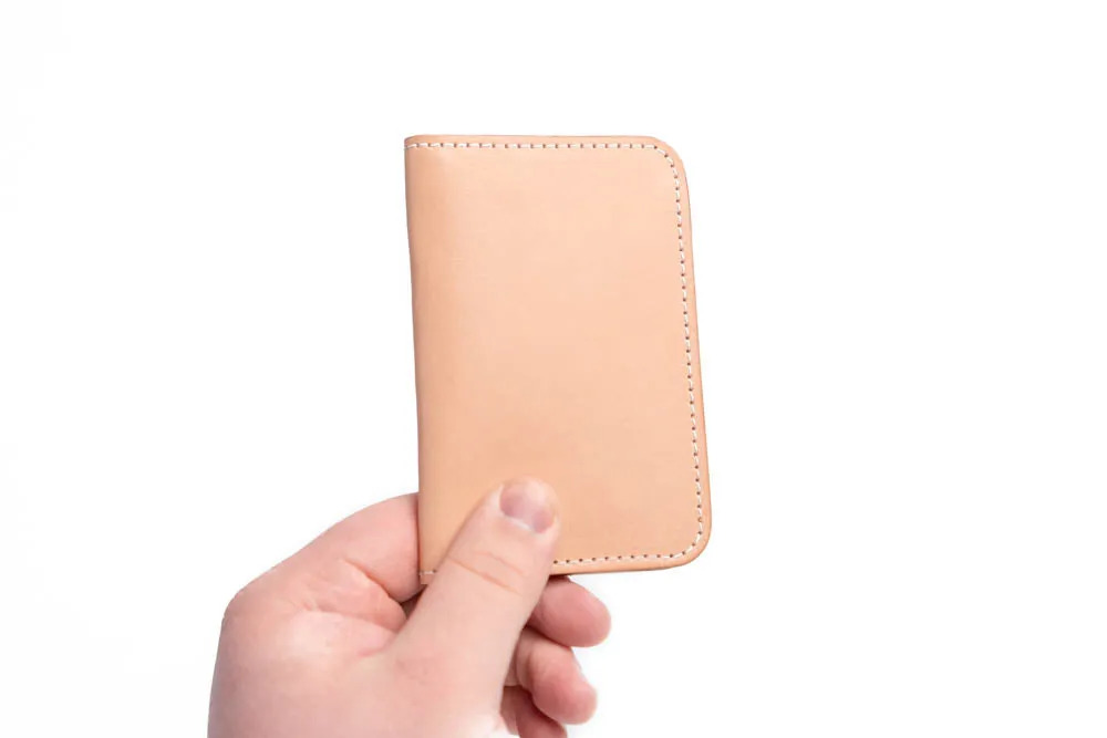 Blemished | No.52 | 'Natural Oak' Vertical Leather Wallet