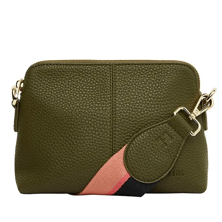 Burbank Crossbody | Khaki Pebble