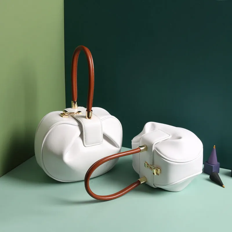 Chells dumplings style leather handbags