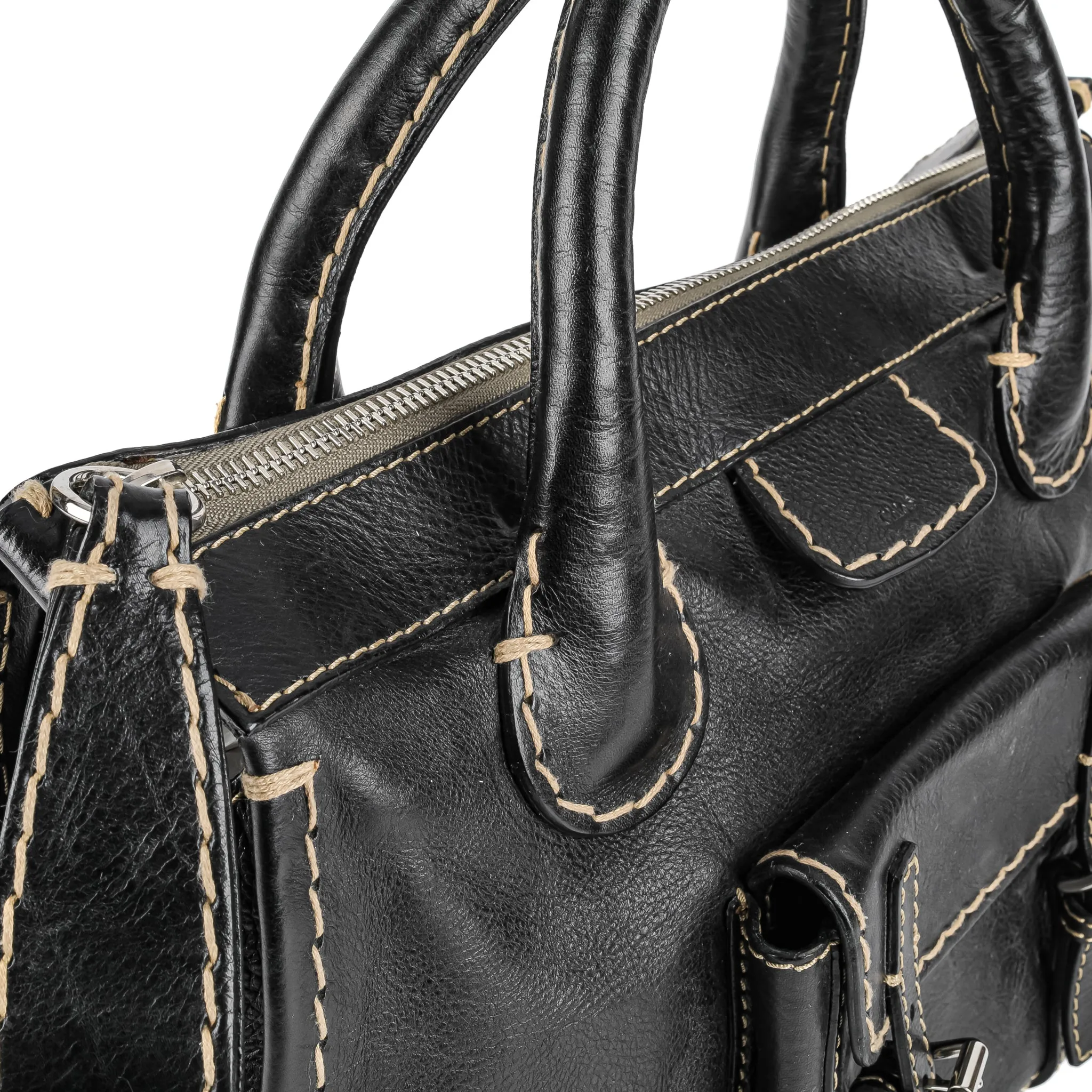 CHLOE Edith Tote - Black Leather