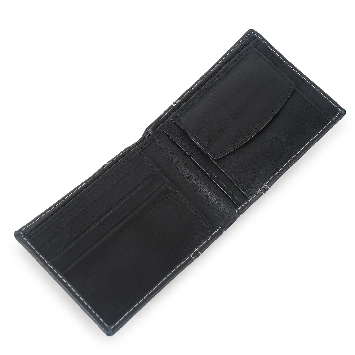 CIMONI Genuine Gents leather wallets / men's leather purses Black on Sale