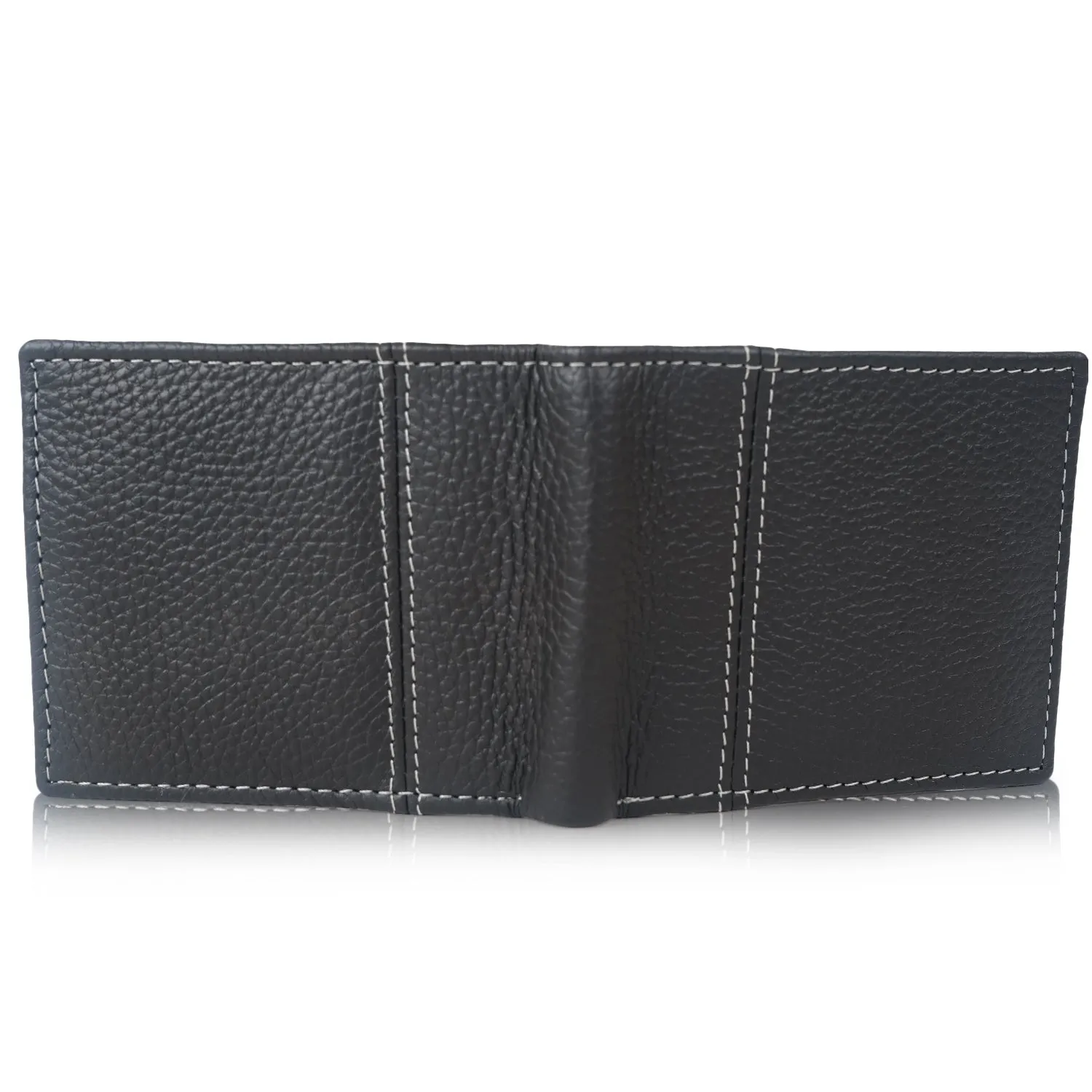 CIMONI Genuine Gents leather wallets / men's leather purses Black on Sale