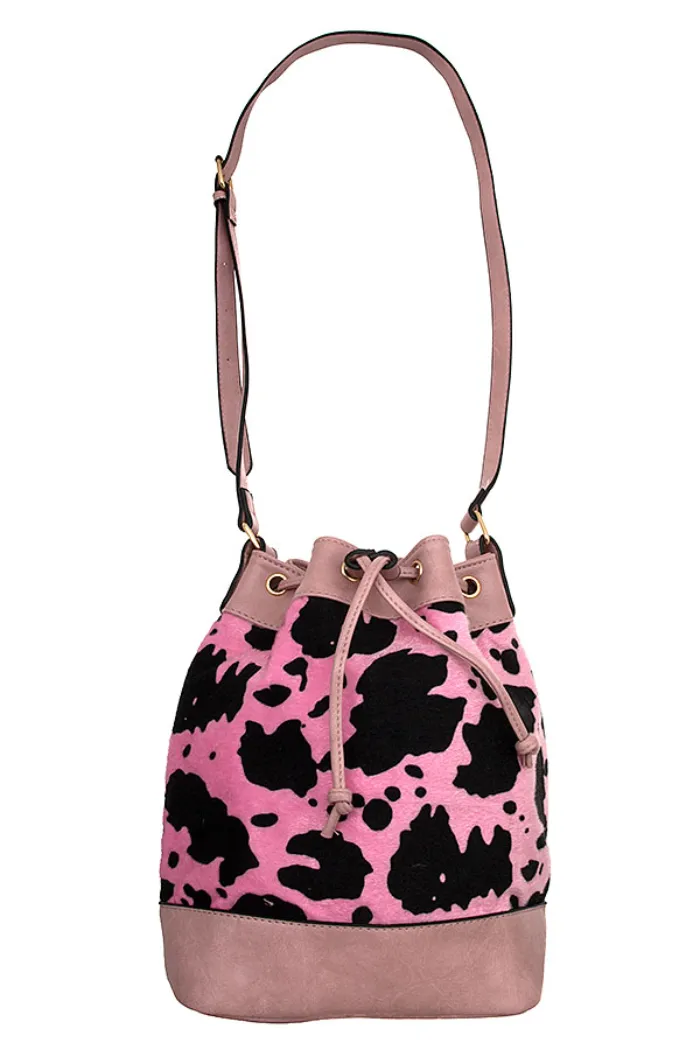 Cow spotted handbag