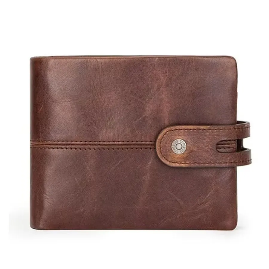 ElegantCow RFID Zipper Classic Clutch Wallet