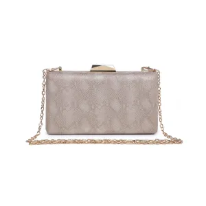 Flora Metallic Snake Evening Bag