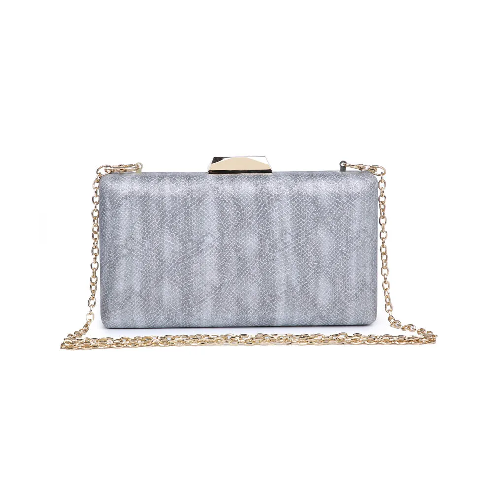 Flora Metallic Snake Evening Bag