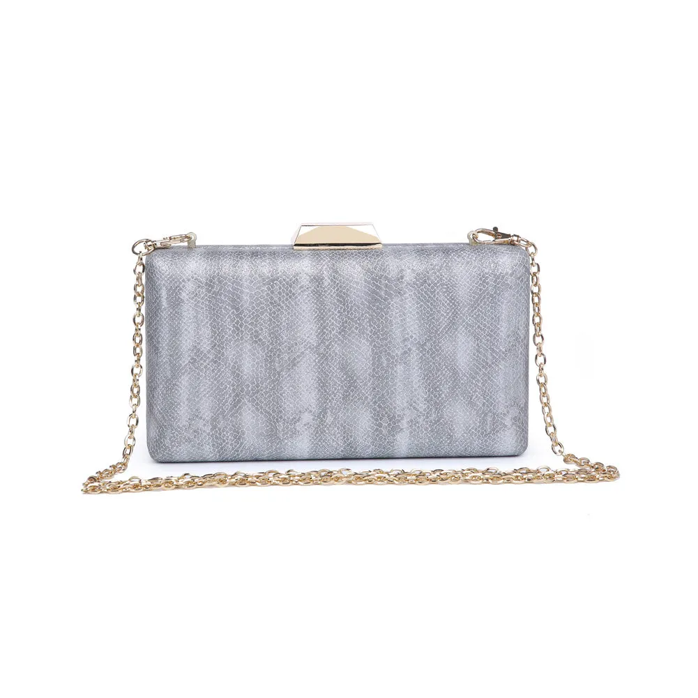 Flora Metallic Snake Evening Bag