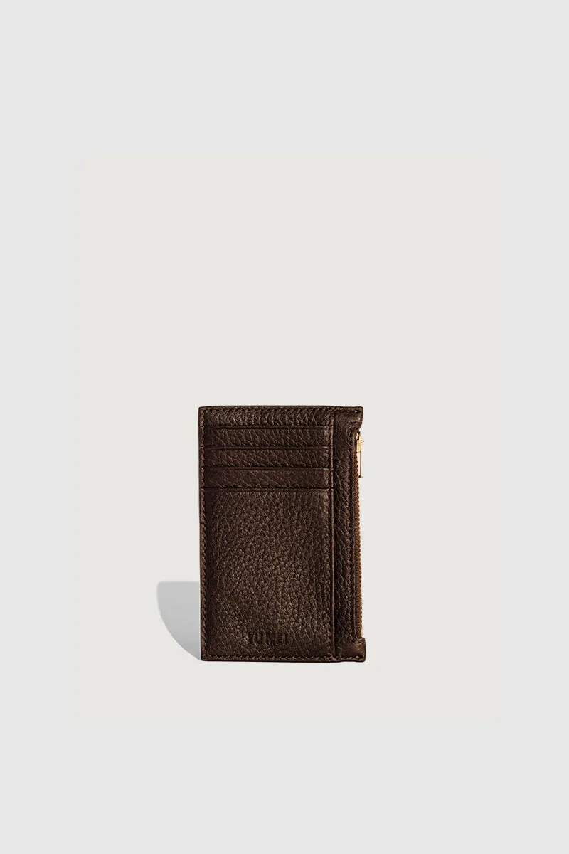 Frank Cardholder - Espresso Deer Nappa