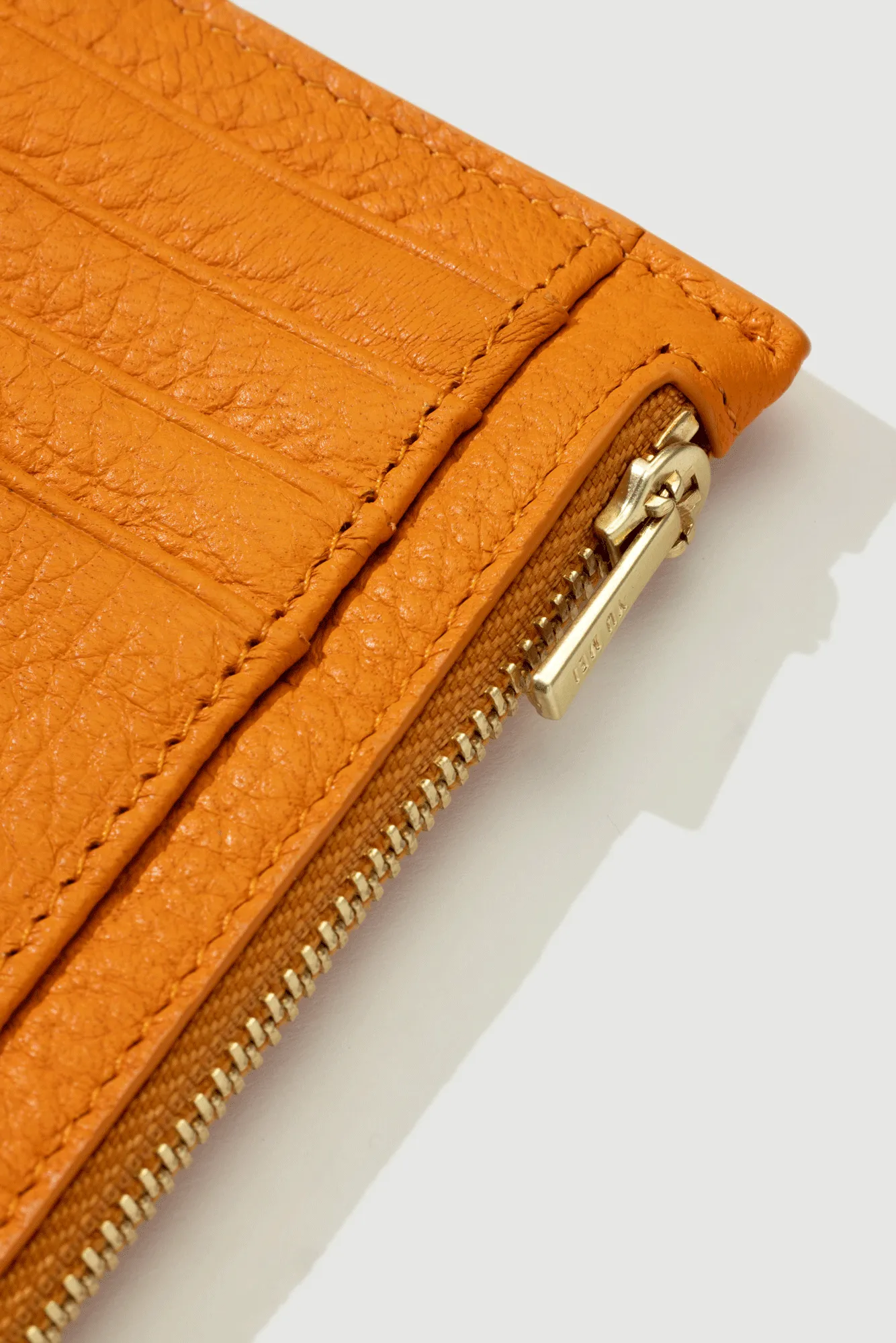 Frank Cardholder - Tangerine Deer Nappa