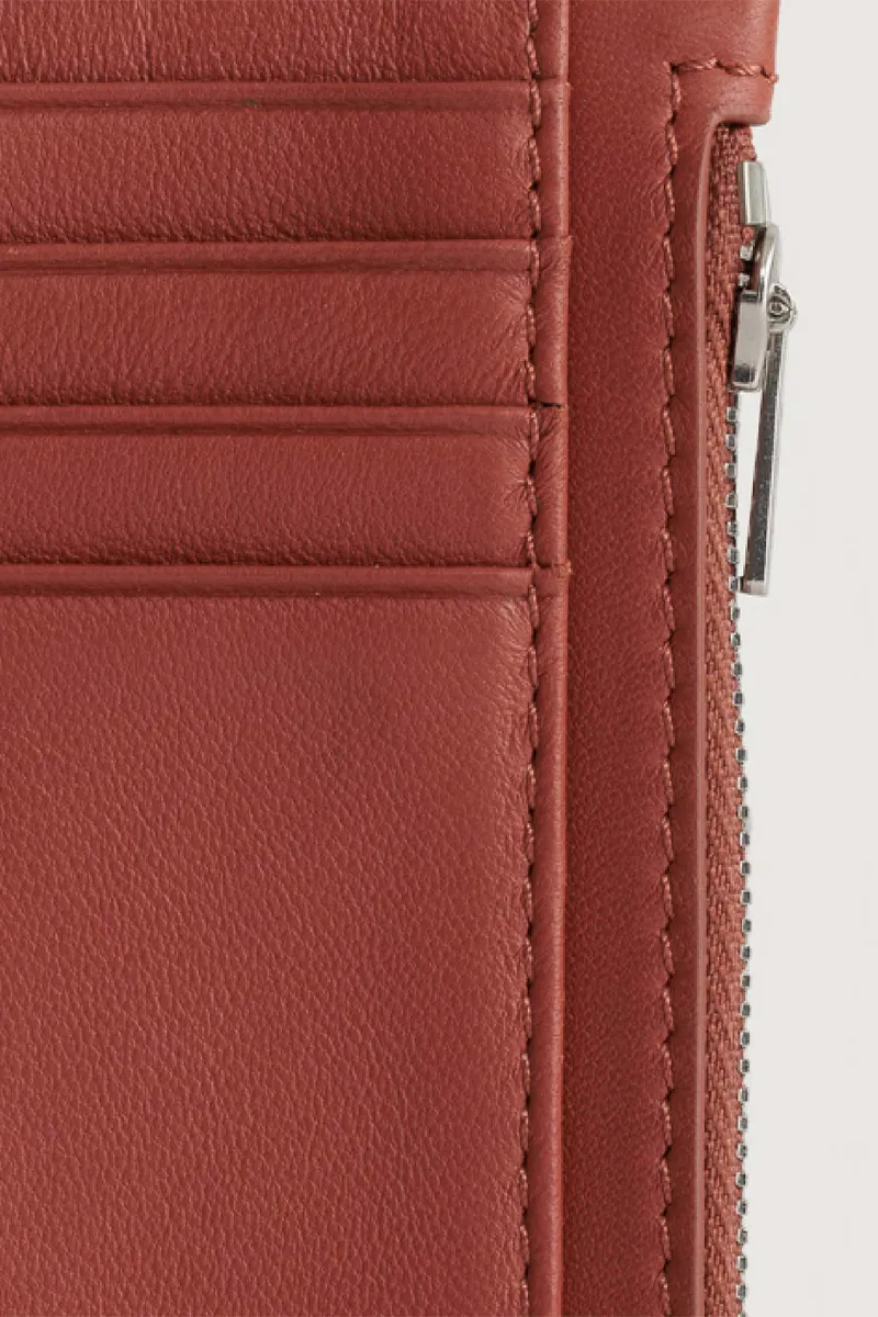 Frank Cardholder - Teracotta Lambskin