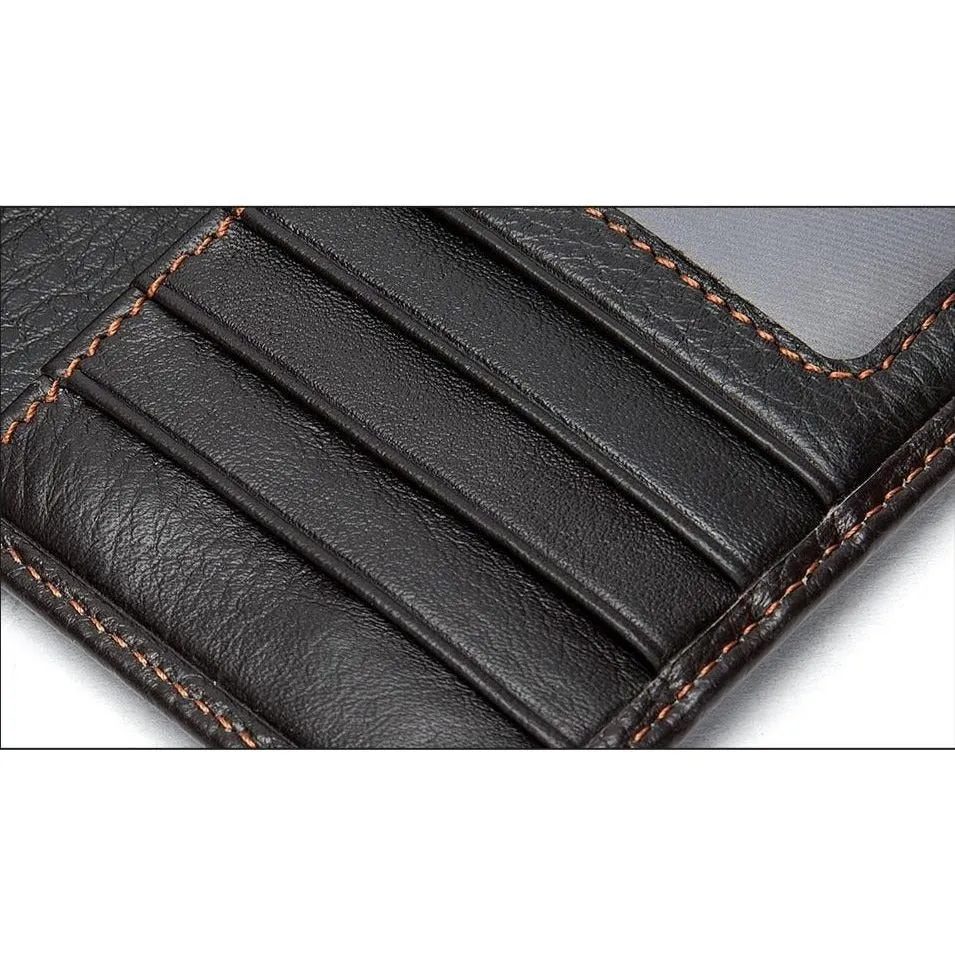 GatorLuxe Exotic Slim Leather Cardholder Wallet