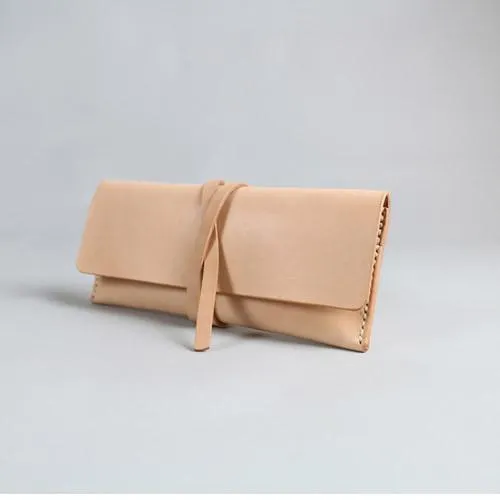 Genuine Leather Long Clutch Purse Wallet