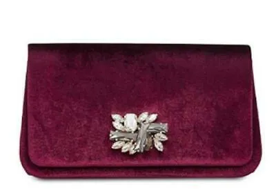 I.n.c. Mishel Velvet Brooch Clutch