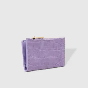 Ivy Croc Cardholder | Lilac