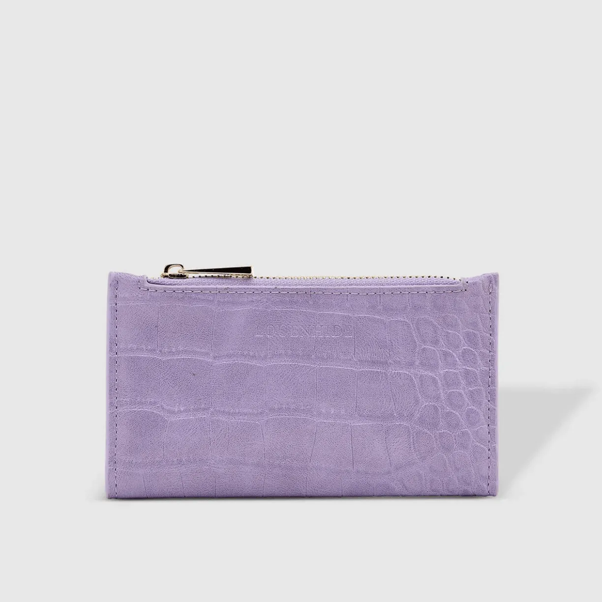 Ivy Croc Cardholder | Lilac