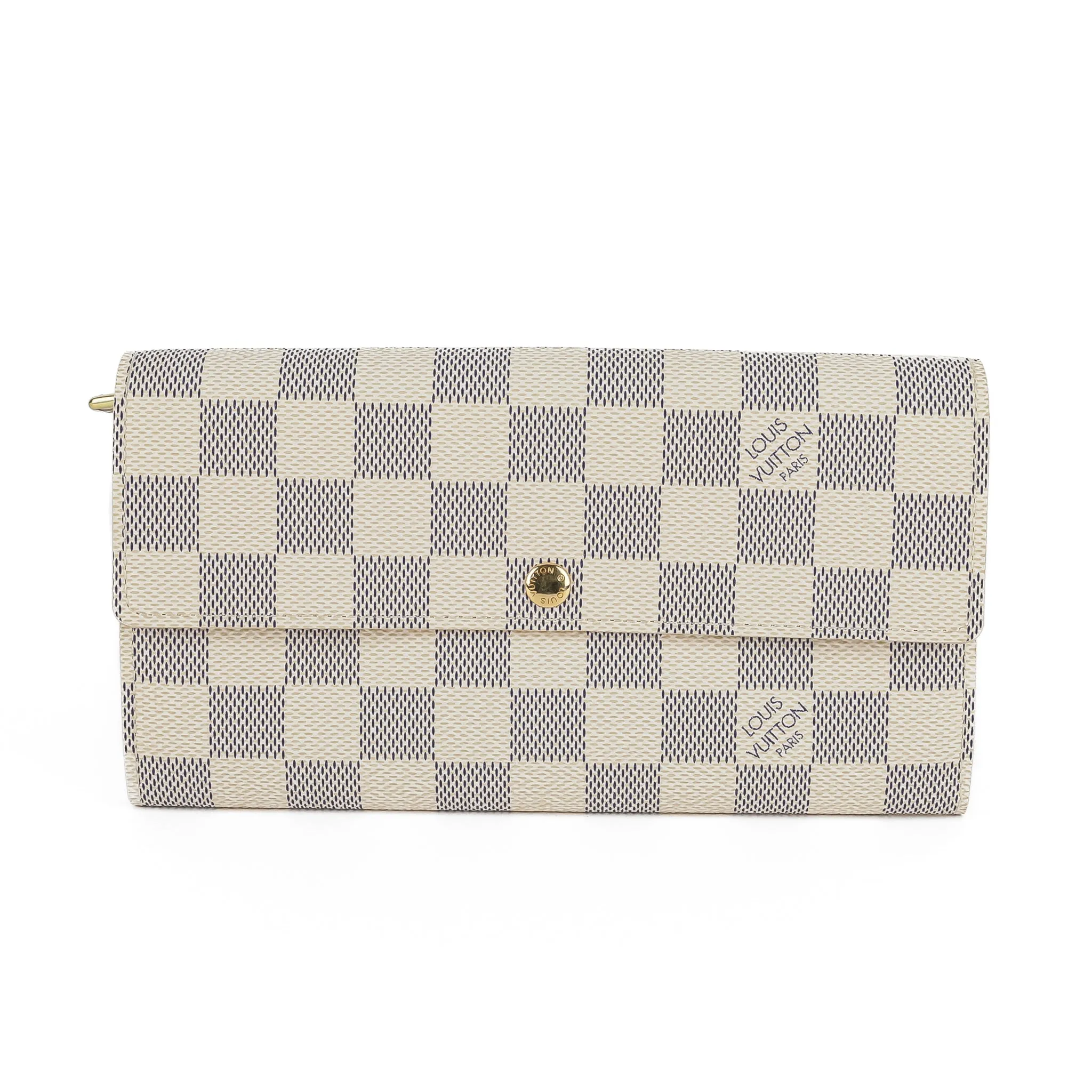 LOUIS VUITTON Damier Azur Sarah Wallet