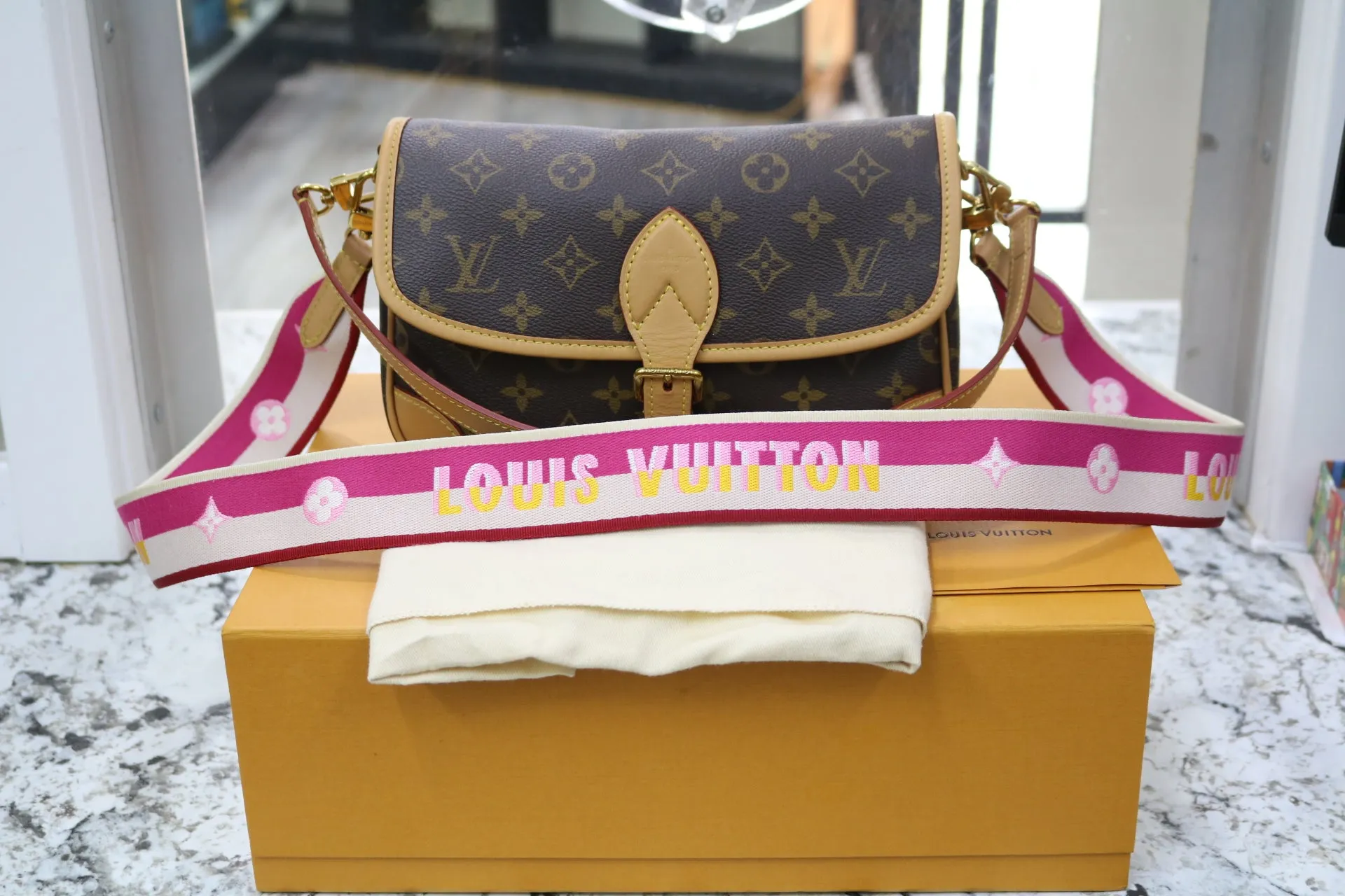 Louis Vuitton Monogram Diane Shoulder Bag (Local Pick-up only)