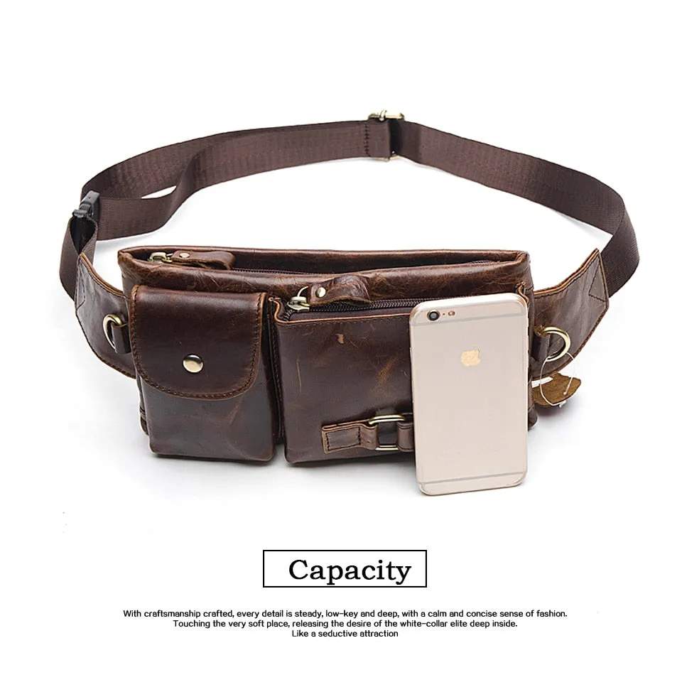 Luxury Exotic Leather Travel Chest Pack