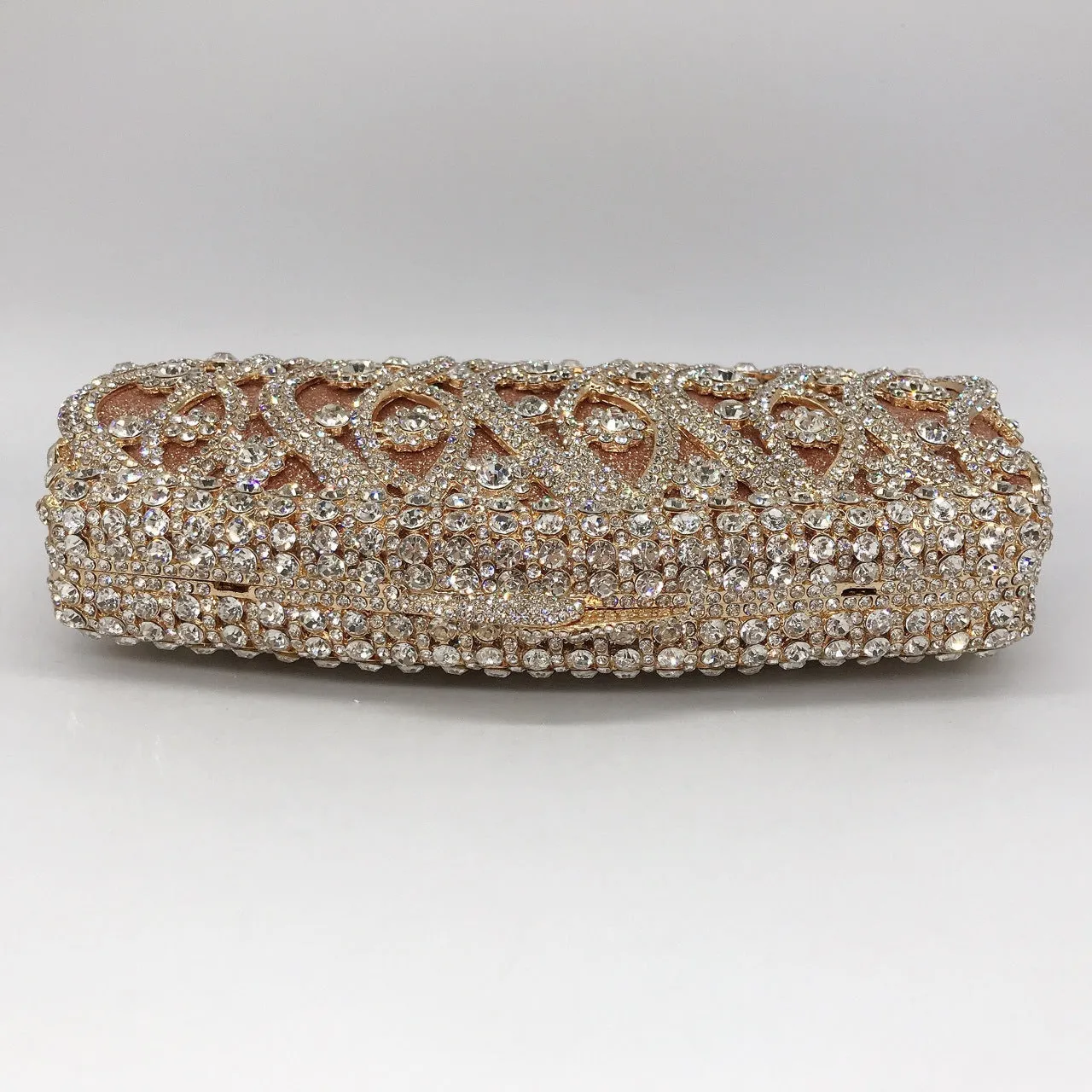 Luxy Moon Crystal Evening Clutch Sparkling Banquet Purse