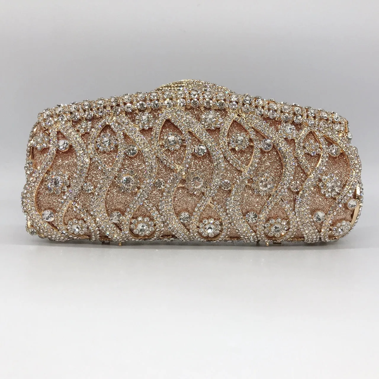 Luxy Moon Crystal Evening Clutch Sparkling Banquet Purse