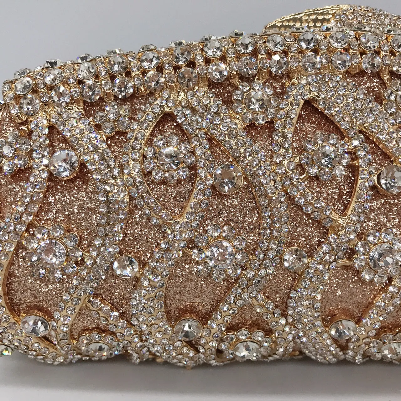 Luxy Moon Crystal Evening Clutch Sparkling Banquet Purse