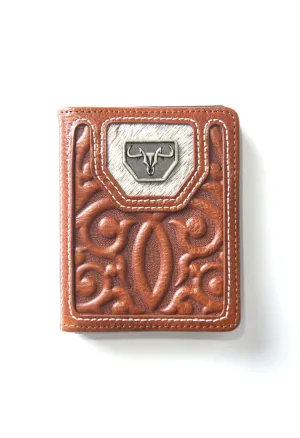 Men's Genuine Leather Wallets - Cognac