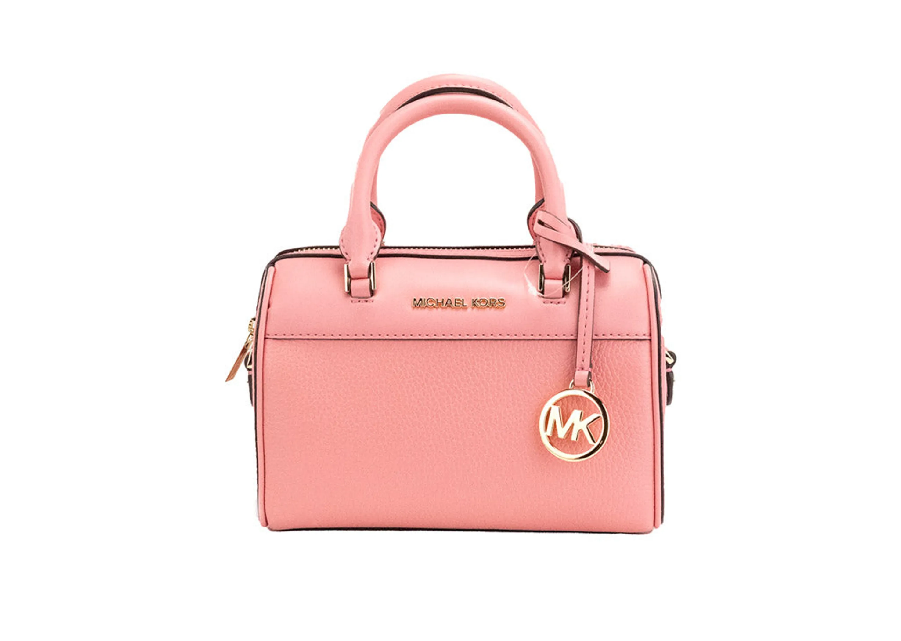 Michael Kors Travel XS Tea Rose Leather Duffle Crossbody Bag