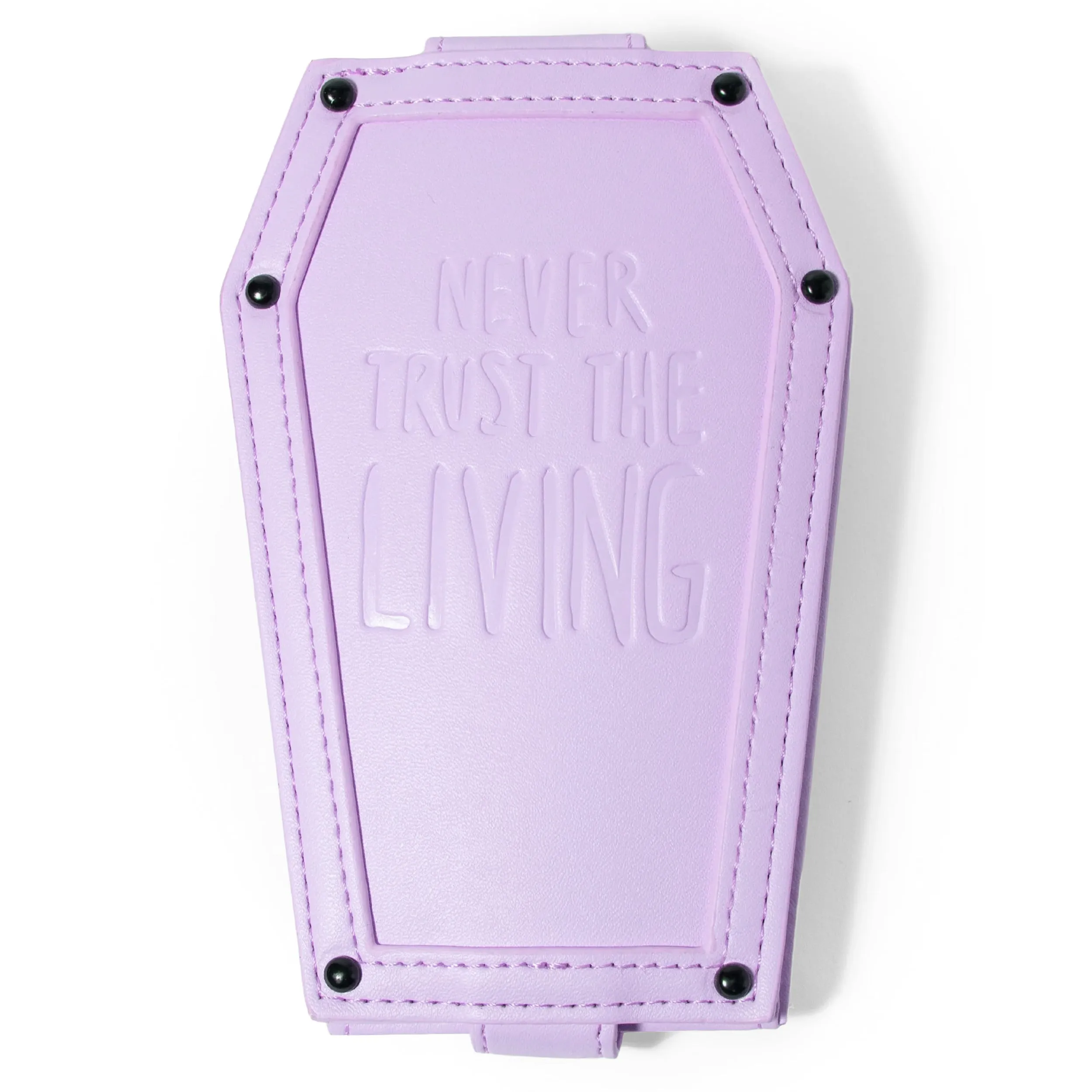 Never Trust - Purple Coffin Cardholder Wallet