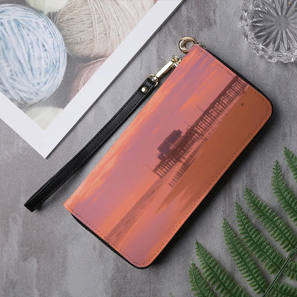 Newport Pier Leather Wallet Clutch Purse