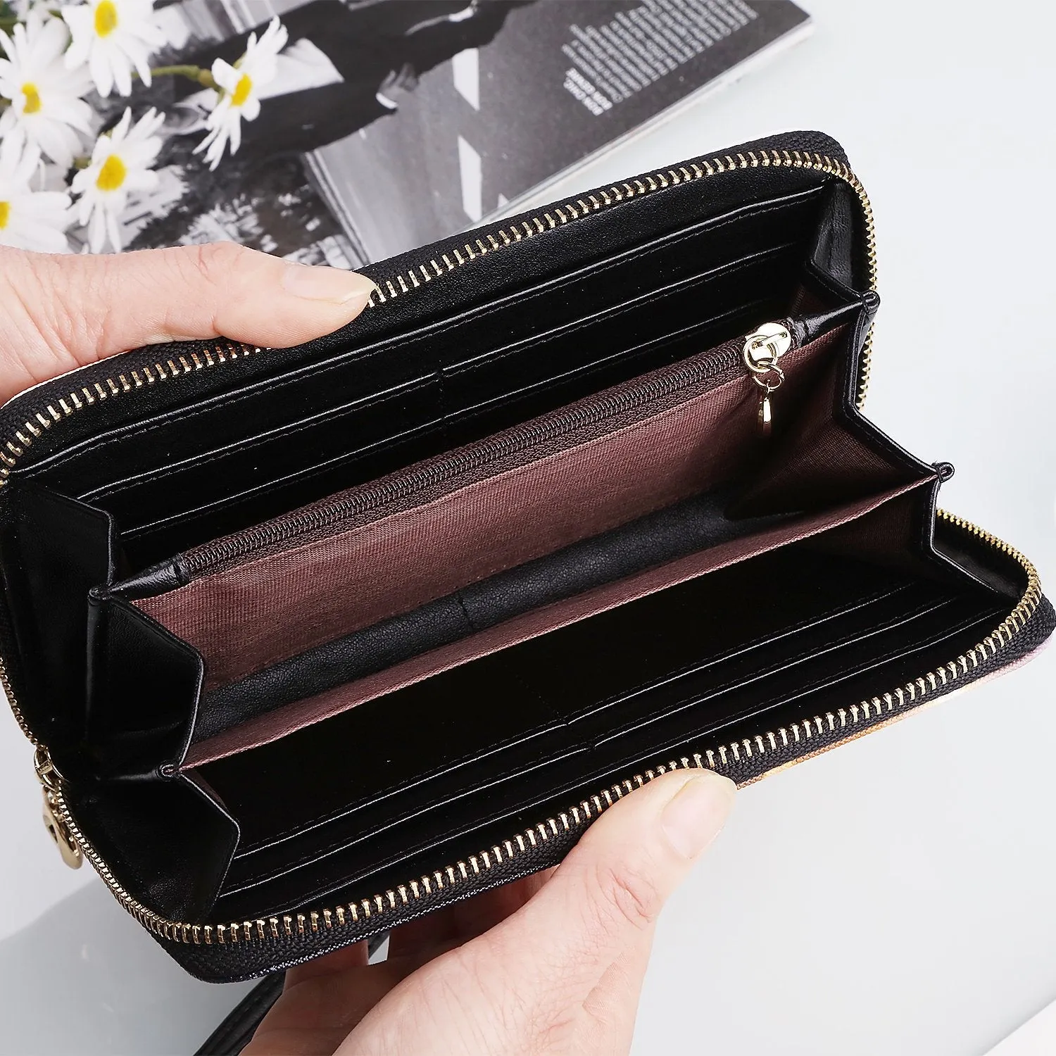 Newport Pier Leather Wallet Clutch Purse