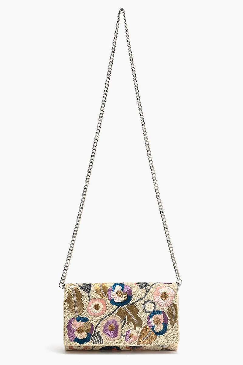 Pansy Paradise Clutch