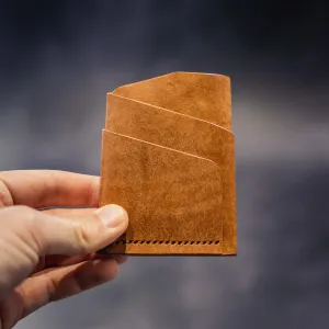 Pembrook 'Sleeve' Leather Cardholder - Cognac