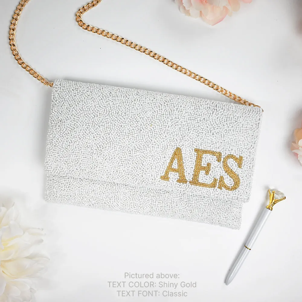 Personalized Monogram Clutch Bag for Brides (LHFC)