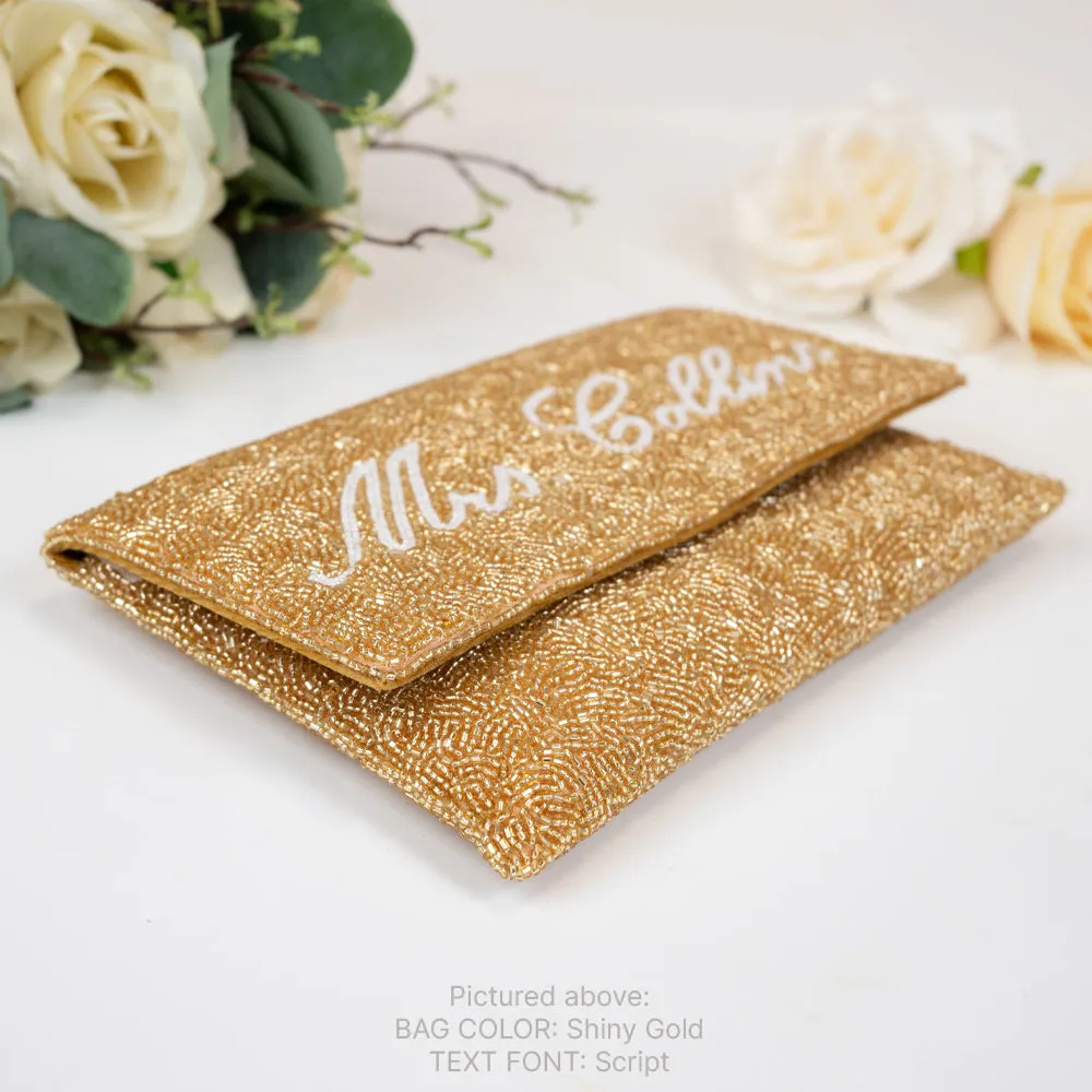 Personalized Monogram Clutch Bag for Brides (LHFC)