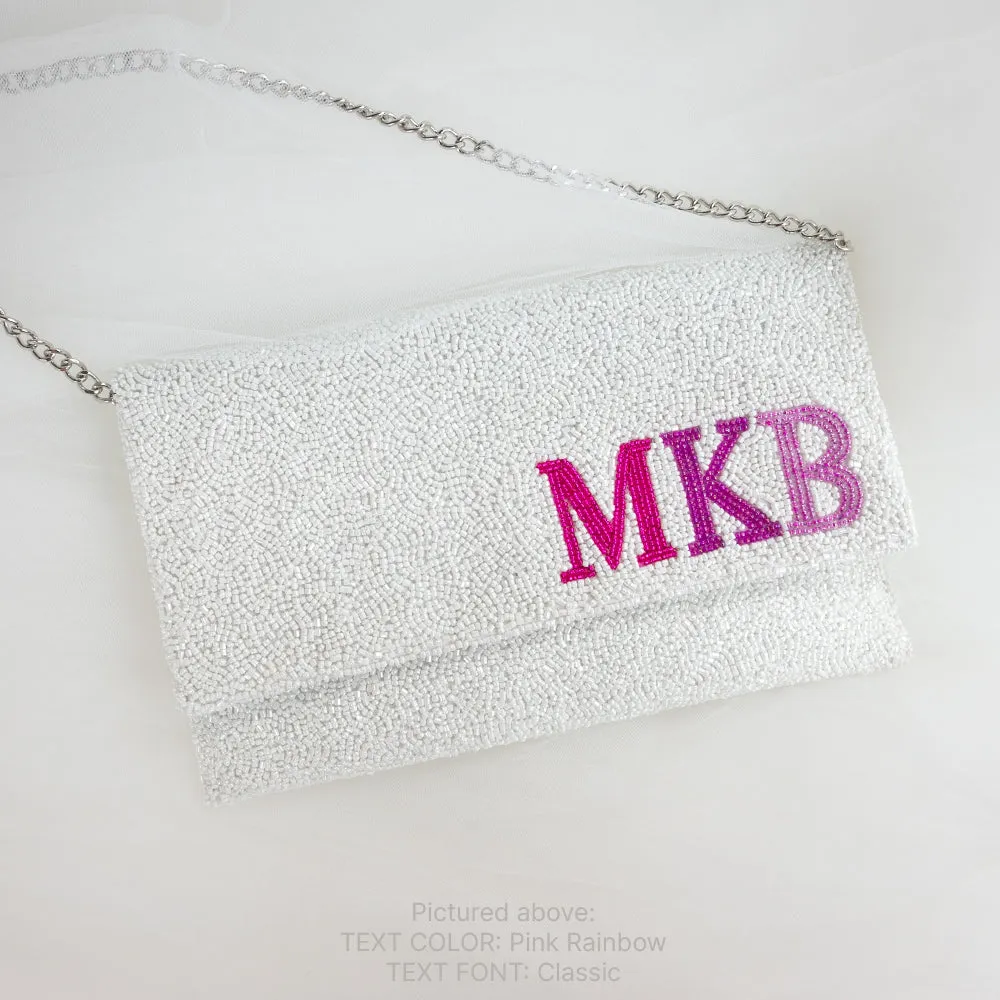 Personalized Monogram Clutch Bag for Brides (LHFC)