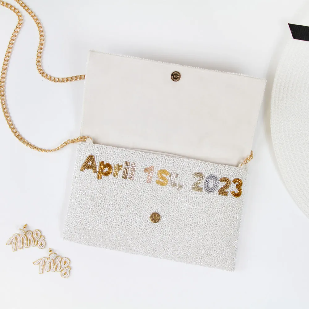 Personalized Monogram Clutch Bag for Brides (LHFC)